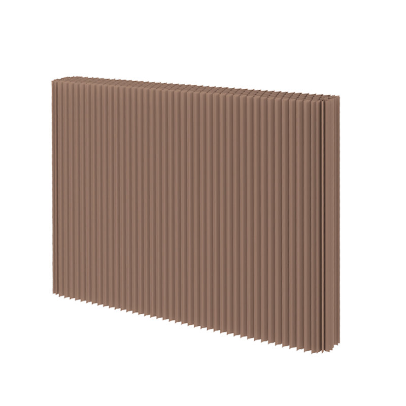 Paravent pliant, cloison en papier portable, anti-basculement stable pour le bureau personnel, Brun