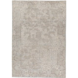 Hand-Knotted High-Quality Gray Area Rug
