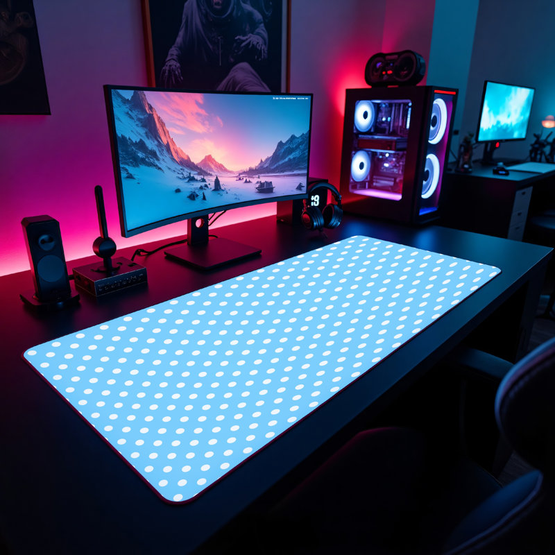 Polyester Desk Pad, 31.5x15.5