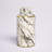 Modern Ceramic Marble Pattern Table Jar with Lid for Home Decor - Decorative Cylindrical Tall Jar for Storage Accent or Shelf Styling - Green-954810461-1071804048