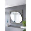 Miroir coquelicot avec cadre en métal doré 30 po x 1 po x 40 po - Pièce de décoration de salle de bain et de décoration de style ovale moderne Élément chic