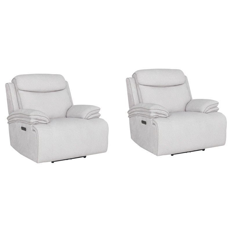 Aditya Power Zero Gravity Recliner Two Pack, Airy Snow