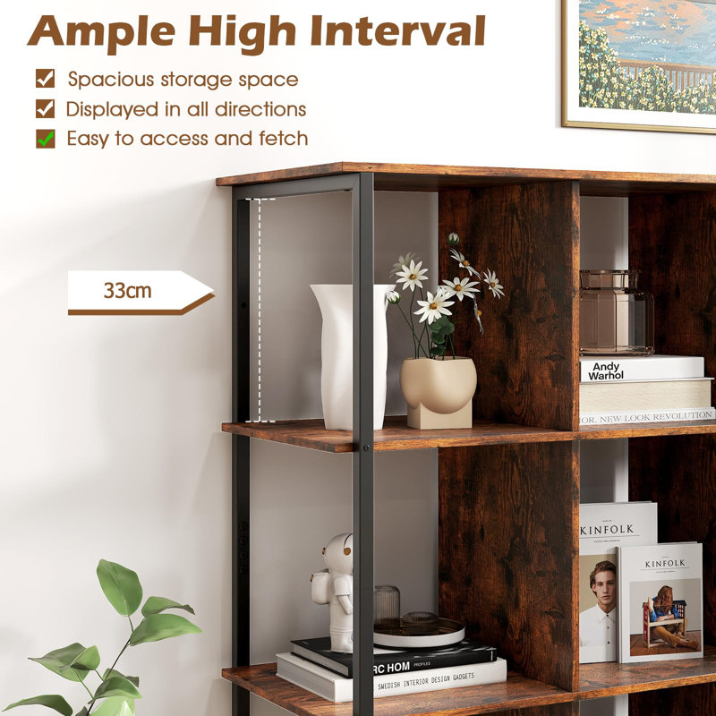 144cm H x 107cm W Metal Bookcase