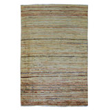 Hand Knotted Wool Area Rug in Multi