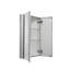 Avisio 450 mm W 720 mm H Corner Mirrored Bathroom Cabinets with Mirror and 2 Adjustable Shelves