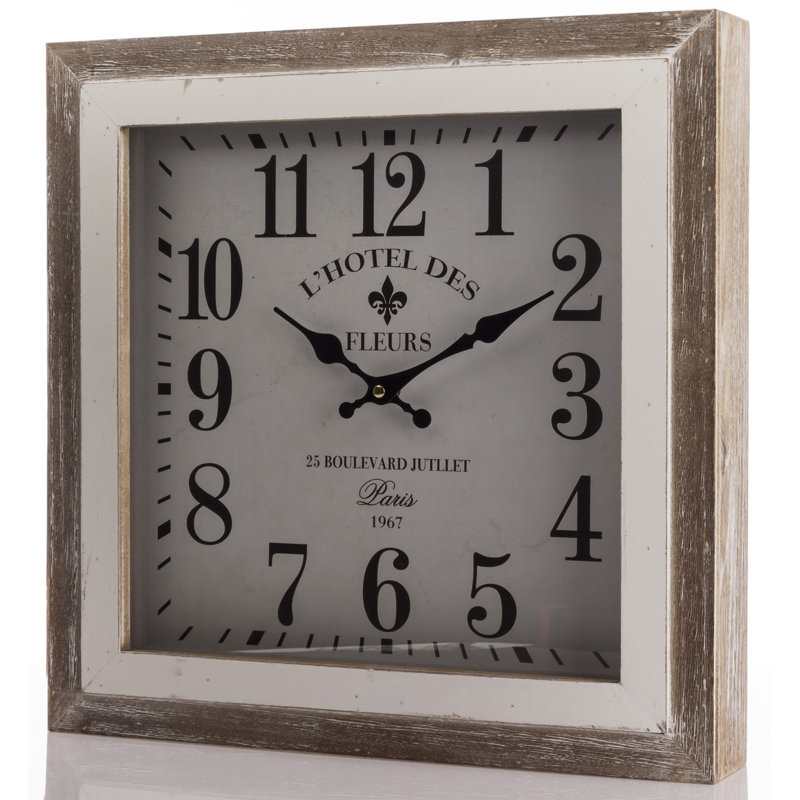 Fontaines Wood Wall Clock