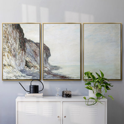 Cliff, 1882 - 3 pièces, reproduction sur toile flottante