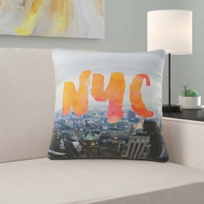 NYC Skyline Throw Pillow