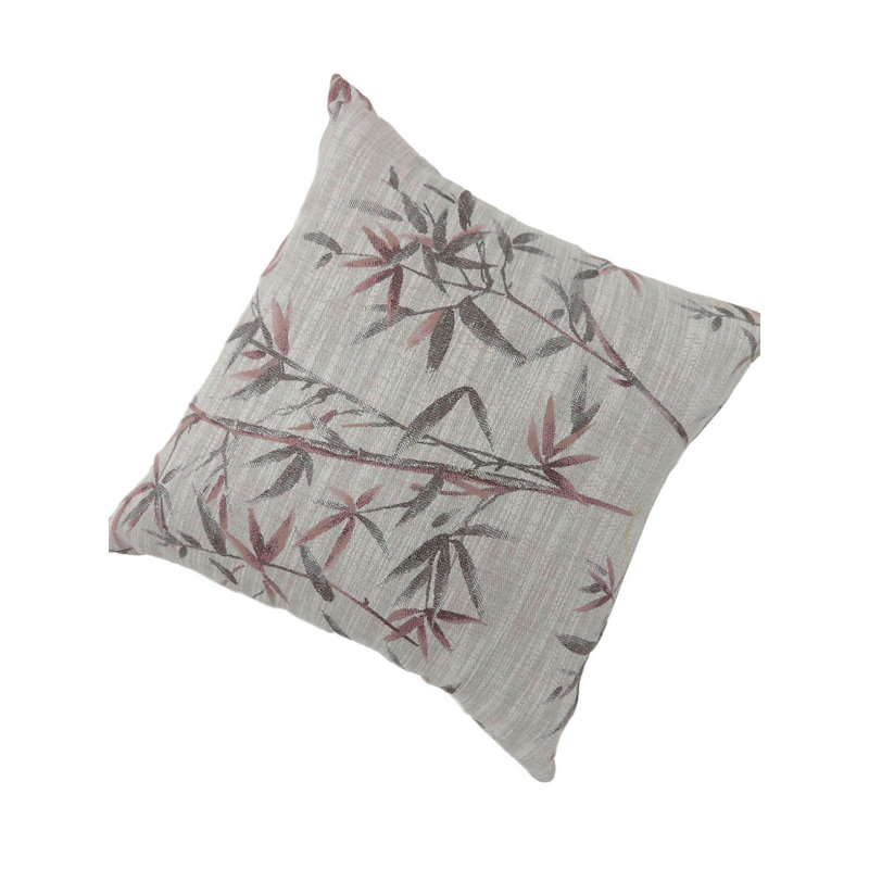  Coussin contemporain, 22 po x 22 po, Rouge / Mauve