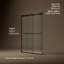 Levity Plus Less Sliding Shower Door, 77-9/16 In. H X 56-5/8 - 59-5/8 In. W, With 5/16 In.-Thick Crystal Clear Glass-131345641