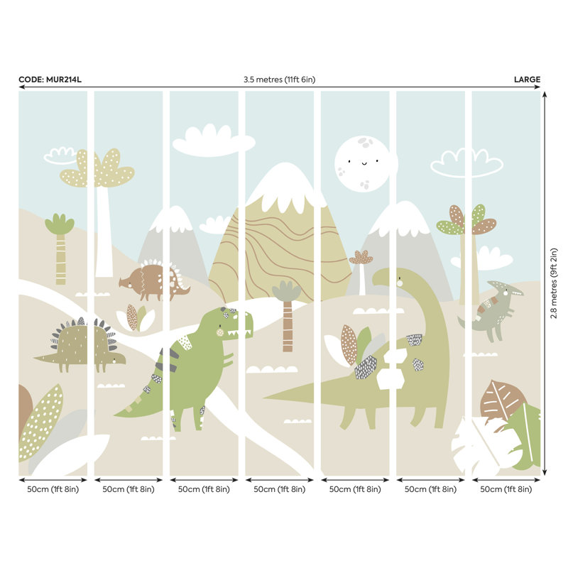 Holmes Mural,  280cm L x 350cm W , Beige