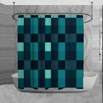 Maryla Checkered Shower Curtain