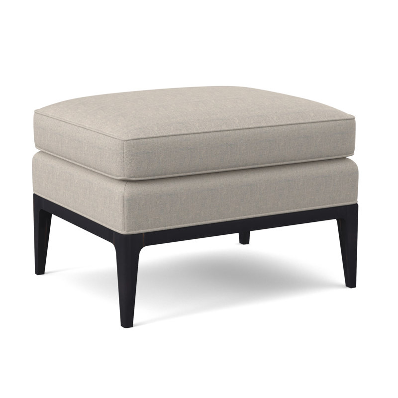 Claxton Ottoman, Elise Flax, Vintage Ebony
