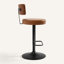 Tabouret de bar pivotant à hauteur réglable 25-33 po Sonja-130115391