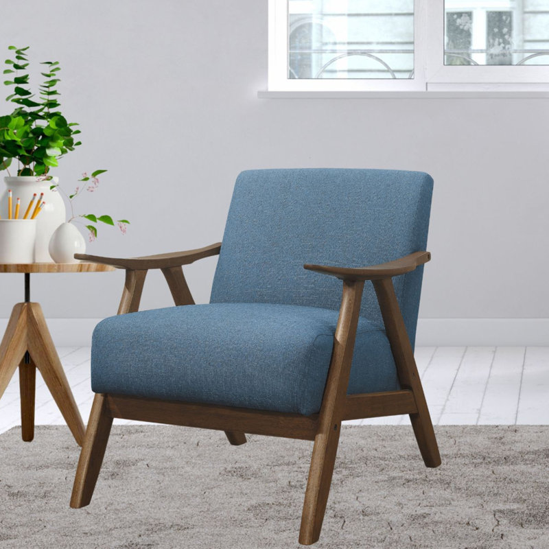 Fauteuil Ayzlee, Tissu bleu