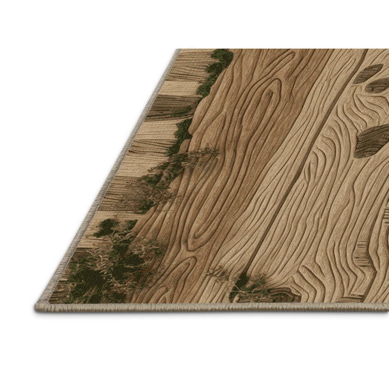 Tapis beige lavable à la machine, Rectangle 2 pi x 3 pi