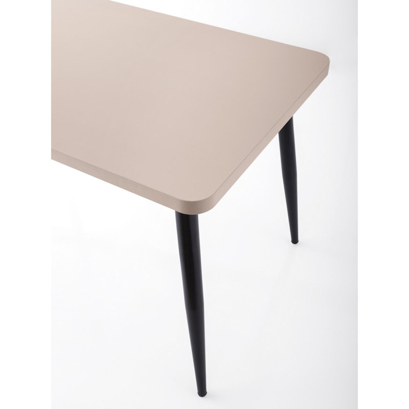 Ferro Beech Dining Table, Light Mocha