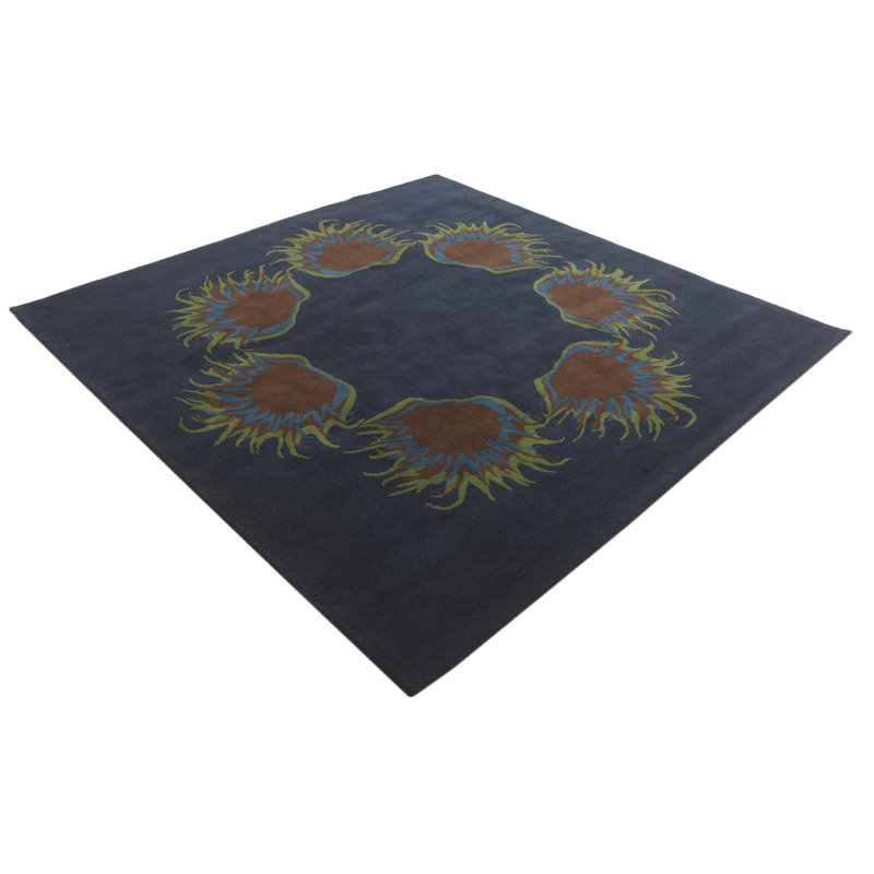 Square Navin Navy Blue Rug