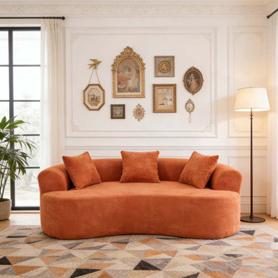 modern Crescent-shaped sofa