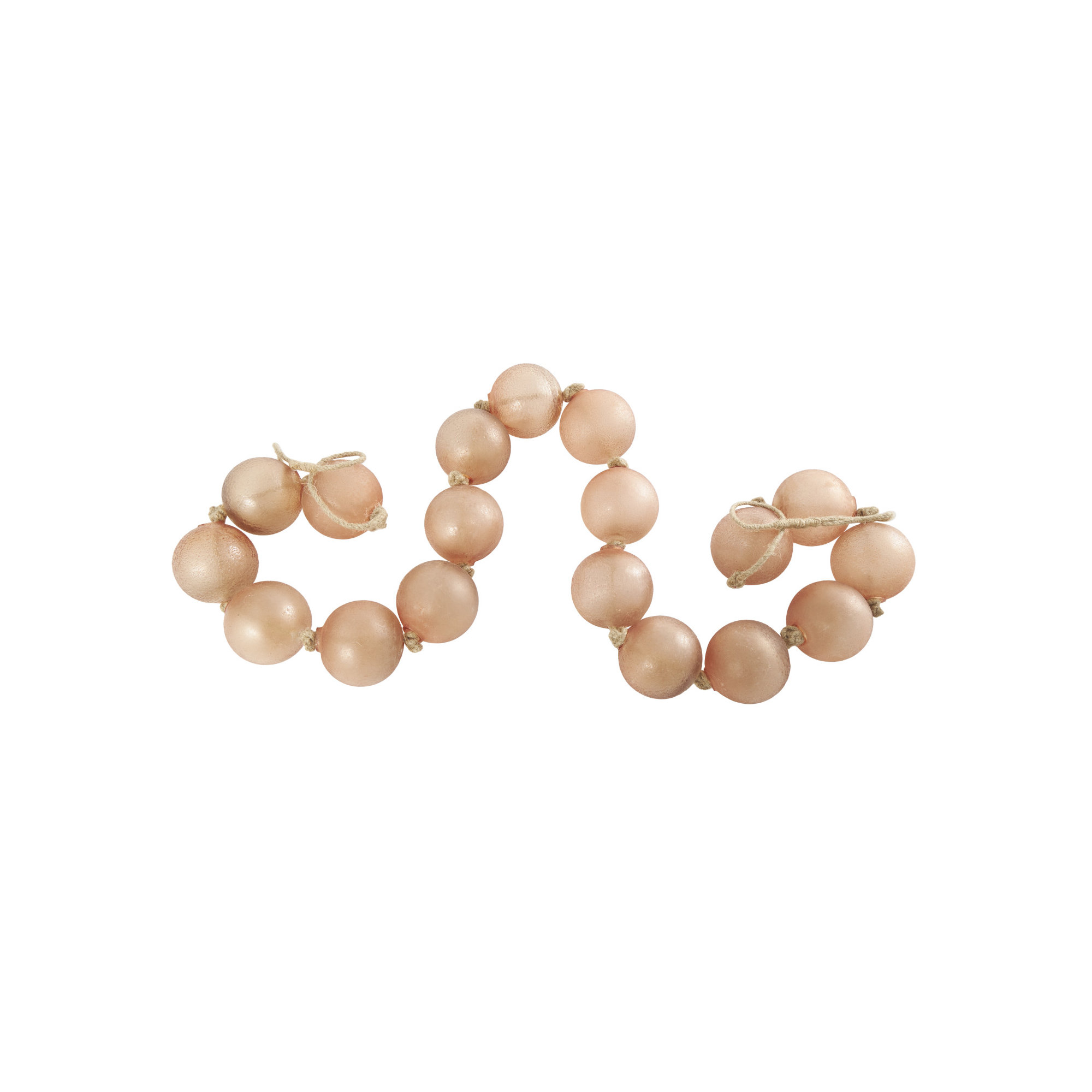 Pearl Glass Garland, Pink, 91" L