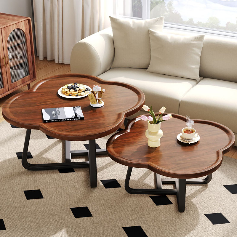 Table basse Ruano, Marron foncé