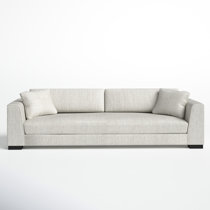Donna Two Cushion Or Single Bench Seat Fabric Sofa With Track Arms