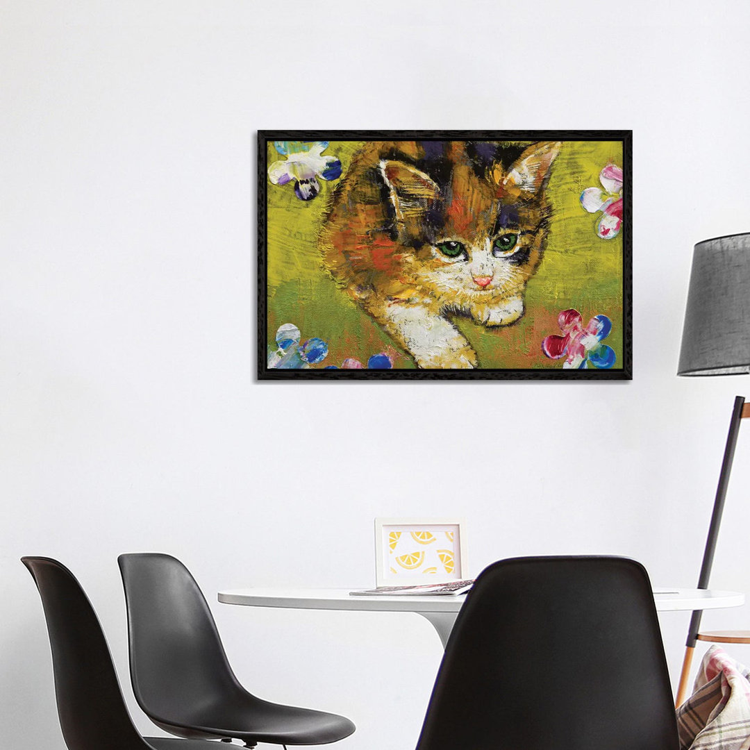 Calico Kitten von Michael Creese - Galerie-verpackte Leinwand Giclée auf Leinwand