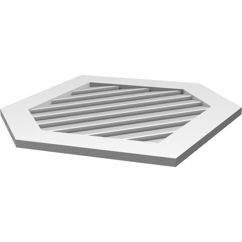 Pente verticale verticale en uréthane 9 pi, H 1 po x l 30 po x L 34 po