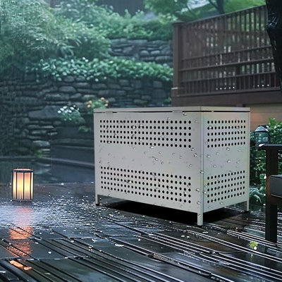Outdoor Storage Box, Metal Deck Box Indoor And Outdoor Use,Heavy-Duty, Lockable, Gardening Tools, Sports Equipment