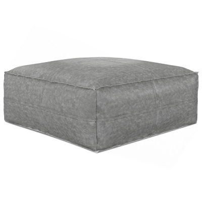 Brody - Pouf carré - Brun patiné