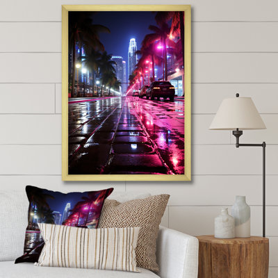 " Pink Miami Nightlife Rhythm II "