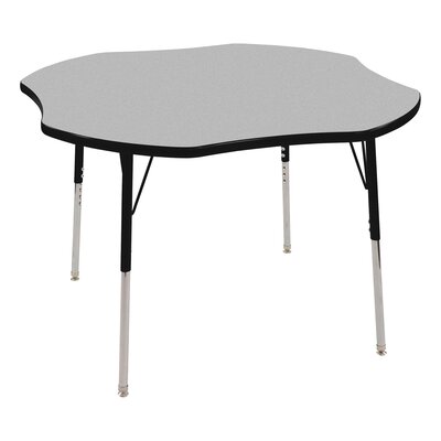 Clover 48"" x 48"" Adjustable Height Novelty Activity Table -  Norwood Commercial Furniture, NOR-RCECLVC-GBK
