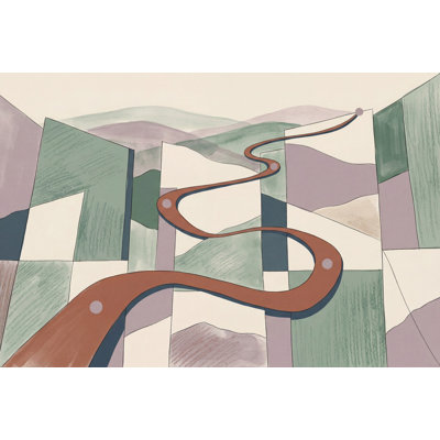 Murale géométrique aquarelle