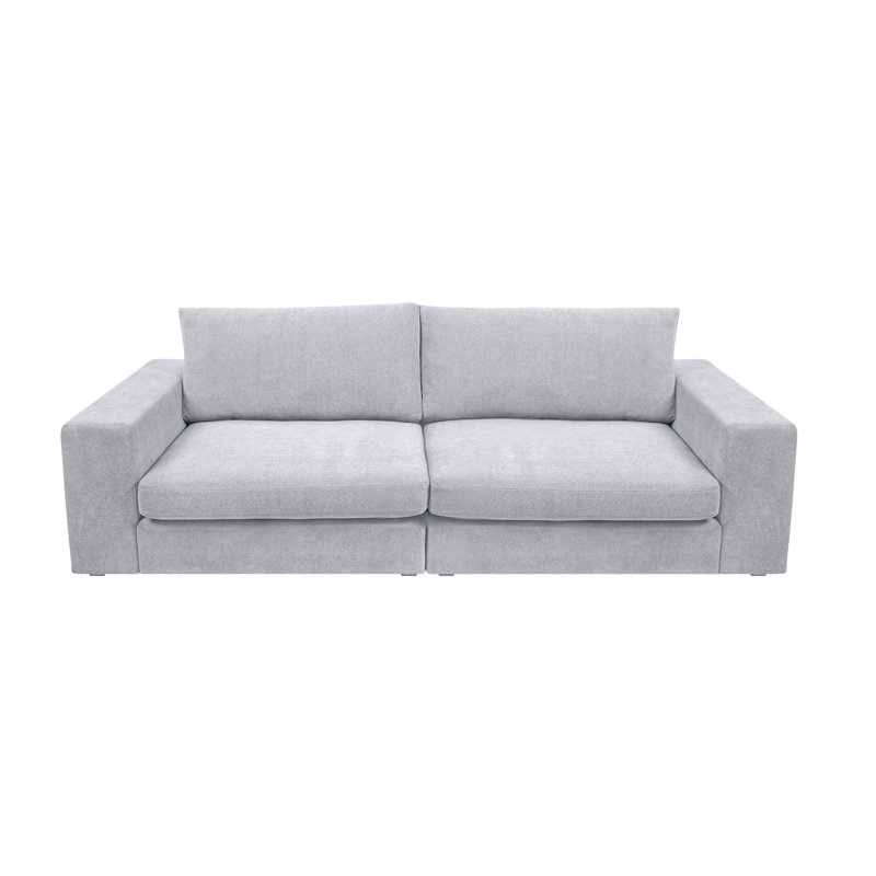 Canapé rembourré 100 po Ojai, Light Gray