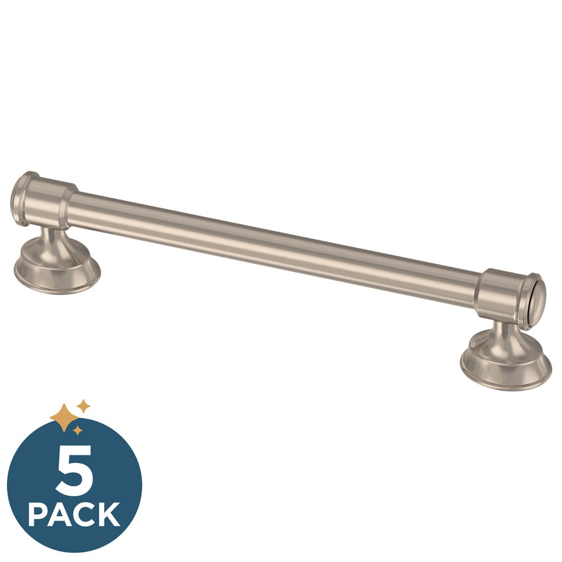 Brushed Brass Industrial Bar Pull Handle Set