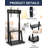 Heavy Duty Rolling TV Stand With Adjustable Height, Universal Compatibility For 42-86 Inch Flat/Curved Tvs, Mobile TV Cart With Wheels, Laptop DVD Shelf, Supports Up To 176Lbs