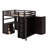 Full Size Loft Bed With Drawers,Desk And Wardrobe-872577855