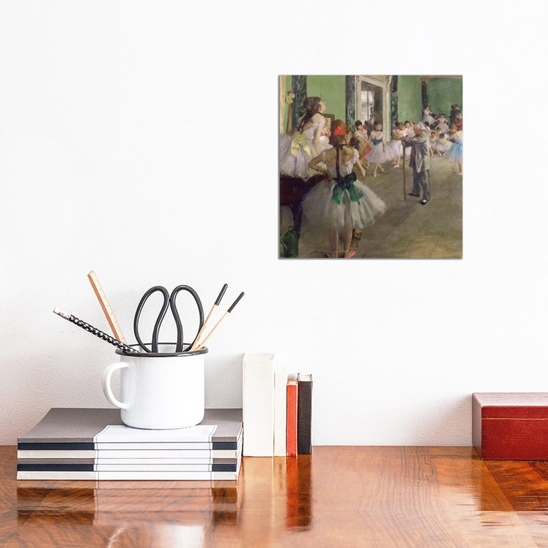 The Dancing Class, C.1873-76 by Edgar Degas - Wrapped Canvas Painting, 30.48 cm H x 30.48 cm W