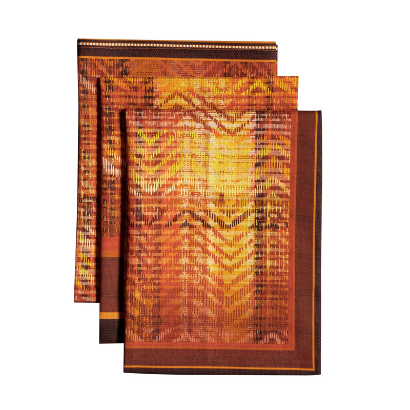Ensemble de 3 torchons de cuisine Maison d'Hermine à motif tartan Thanksgiving, 100 % coton - 51 x 70 cm