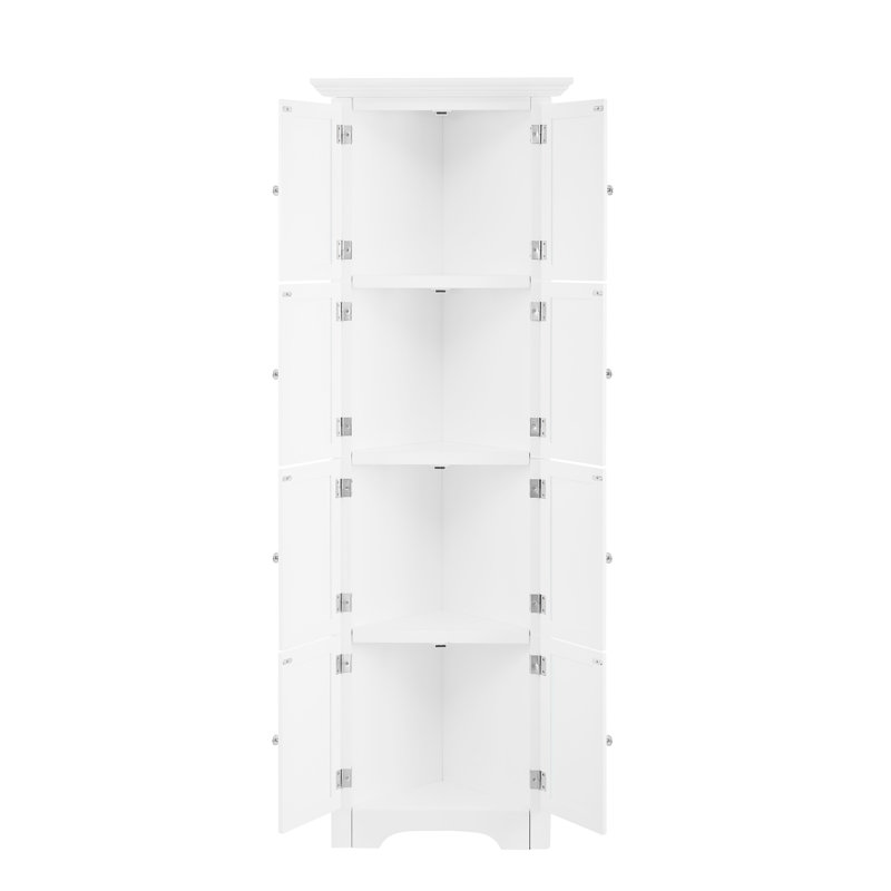 Grande armoire de rangement avec portes et 4 tablettes pour le salon, la cuisine, le bureau, la chambre à coucher, la salle de bain, moderne