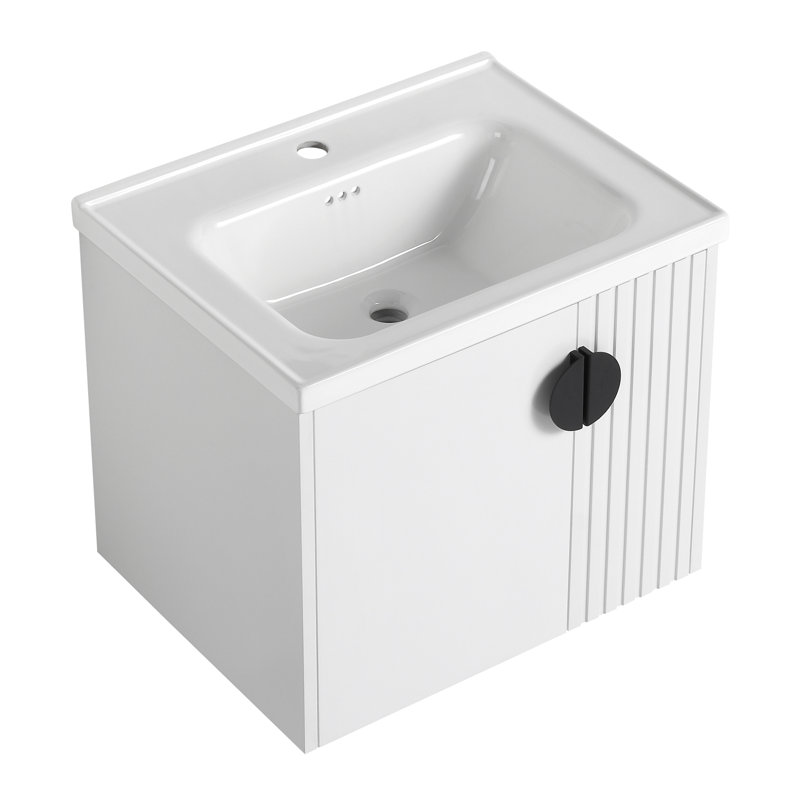 Meuble-lavabo 24 po avec lavabo, Blanc