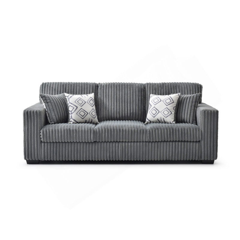 Canapé Teddy G00180A-S GRIS, L 92 po