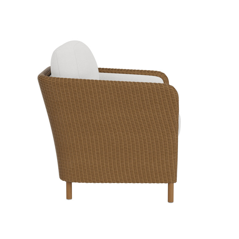 Visions Outdoor Lounge Chair, Canvas Natural, Hickory