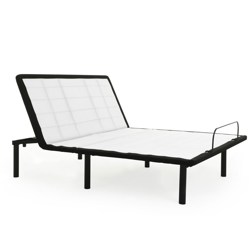 Tête réglable tête haute pour grand lit en métal gris - offre des positions personnalisées et soulage l'inconfort articulaire pour un soutien confortable