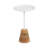 Lodia Round Wood and Metal End Table-887554133-887554134
