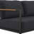 Annegriet Aluminum Frame Loveseat with Teak Arm Accents and Plush Cushions-804560658