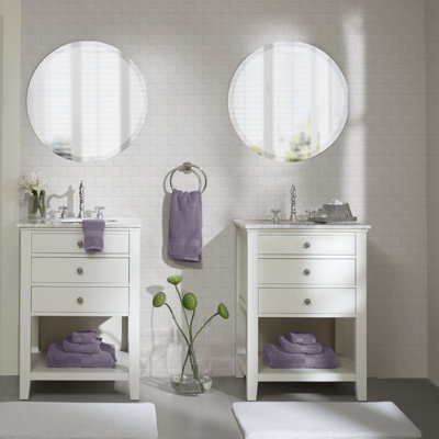 Ensemble de serviettes de bain 8 pièces 30 x 54 en 100% coton antimicrobien