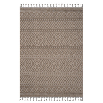 5X7 Geometric Indoor/Outdoor Area Rug (36)