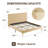 Velvet Henley Upholstered Scalloped Bed, King Size Bed Frame with Headboard-1405303939-1405303937