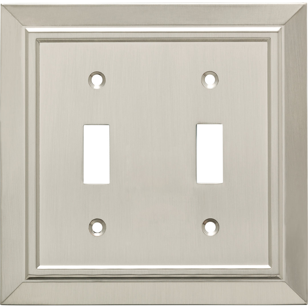 Classic Architecture 2-Gang Toggle Light Switch Wall Plate Franklin Brass